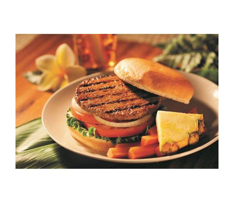 May's Hawaiian Style Teriyaki Beef Patties - Frozen - 4lbs