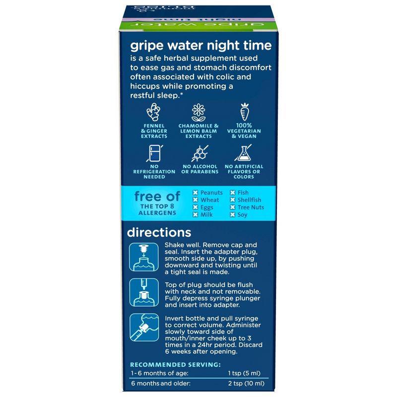 Mommy's Bliss Gripe Water Night Time for colic - 4 fl oz