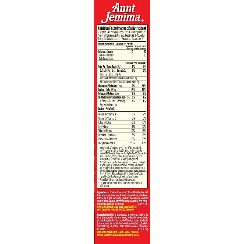 Aunt Jemima Buttermilk Pancake Mix - 32oz