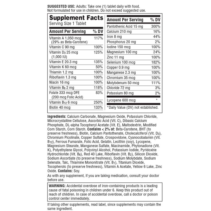 Centrum Men Multivitamin / Multimineral Dietary Supplement Tablets - 120ct