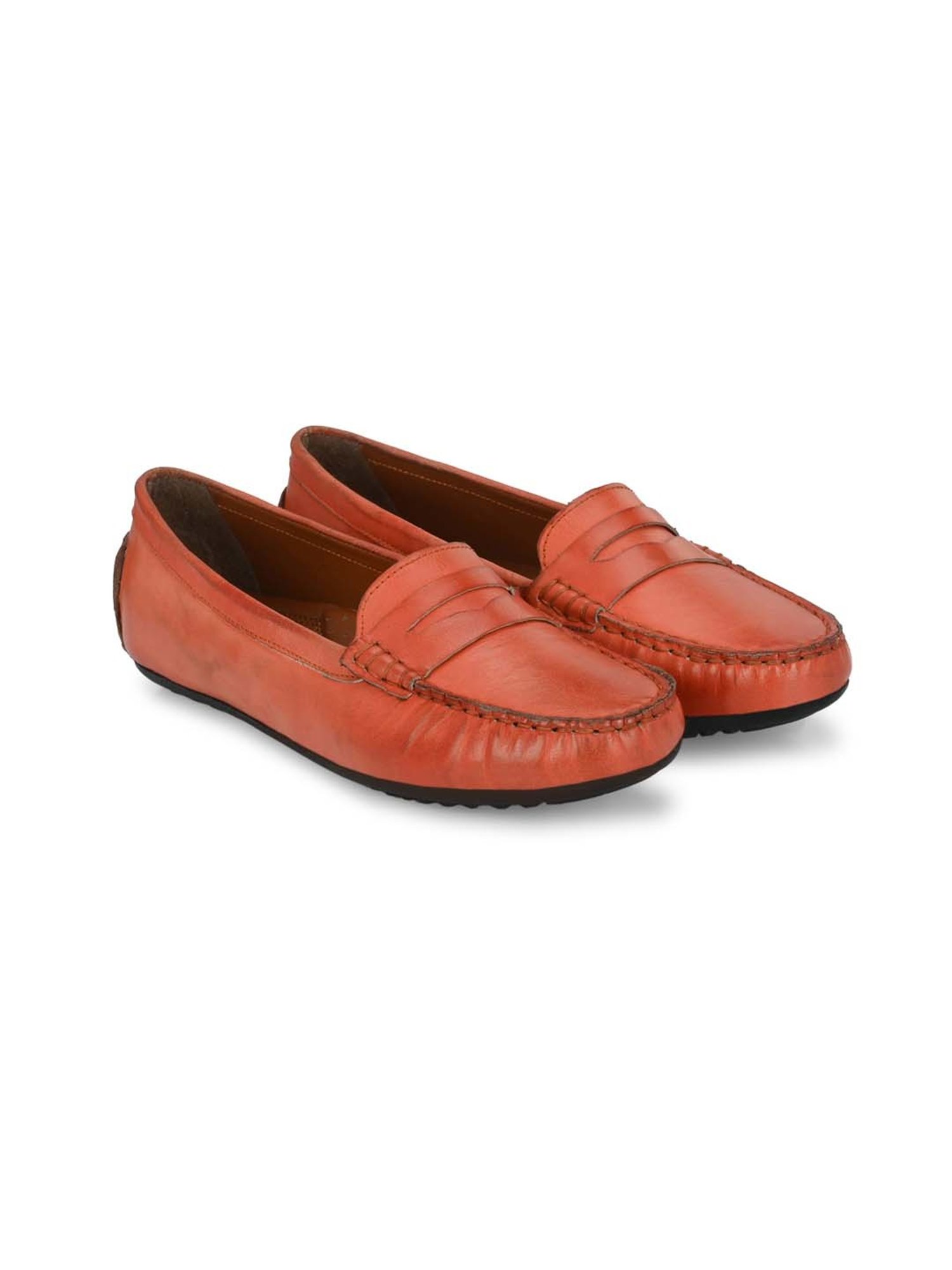 Carlo Romano Women's Orange Casual Loafers