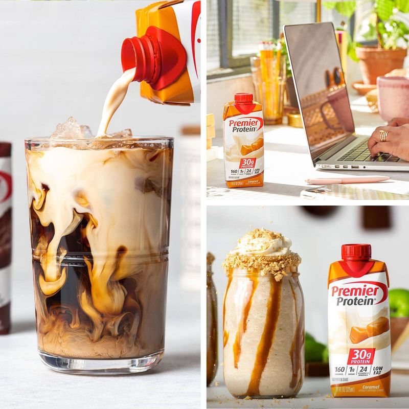 Premier Protein Shakes - Caramel - 11 fl oz/4ct Bottles