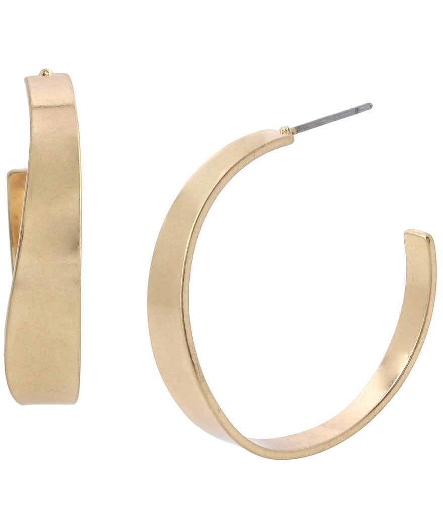 Robert Lee Morris Soho Curved Hoop Earrings