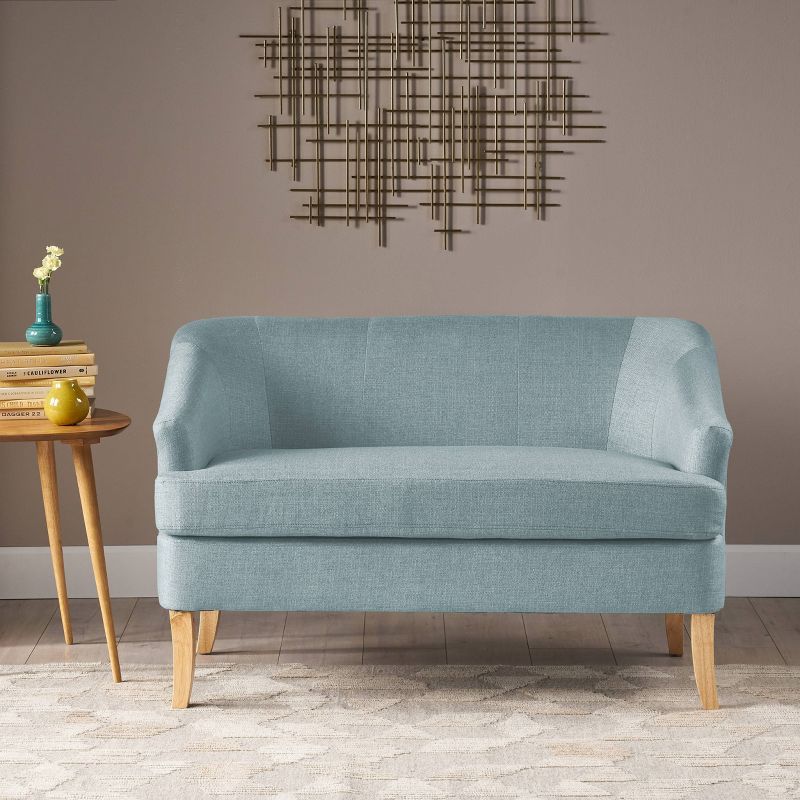 Ali Upholstered Loveseat Dark Shadow Blue - HOMES: Inside + Out