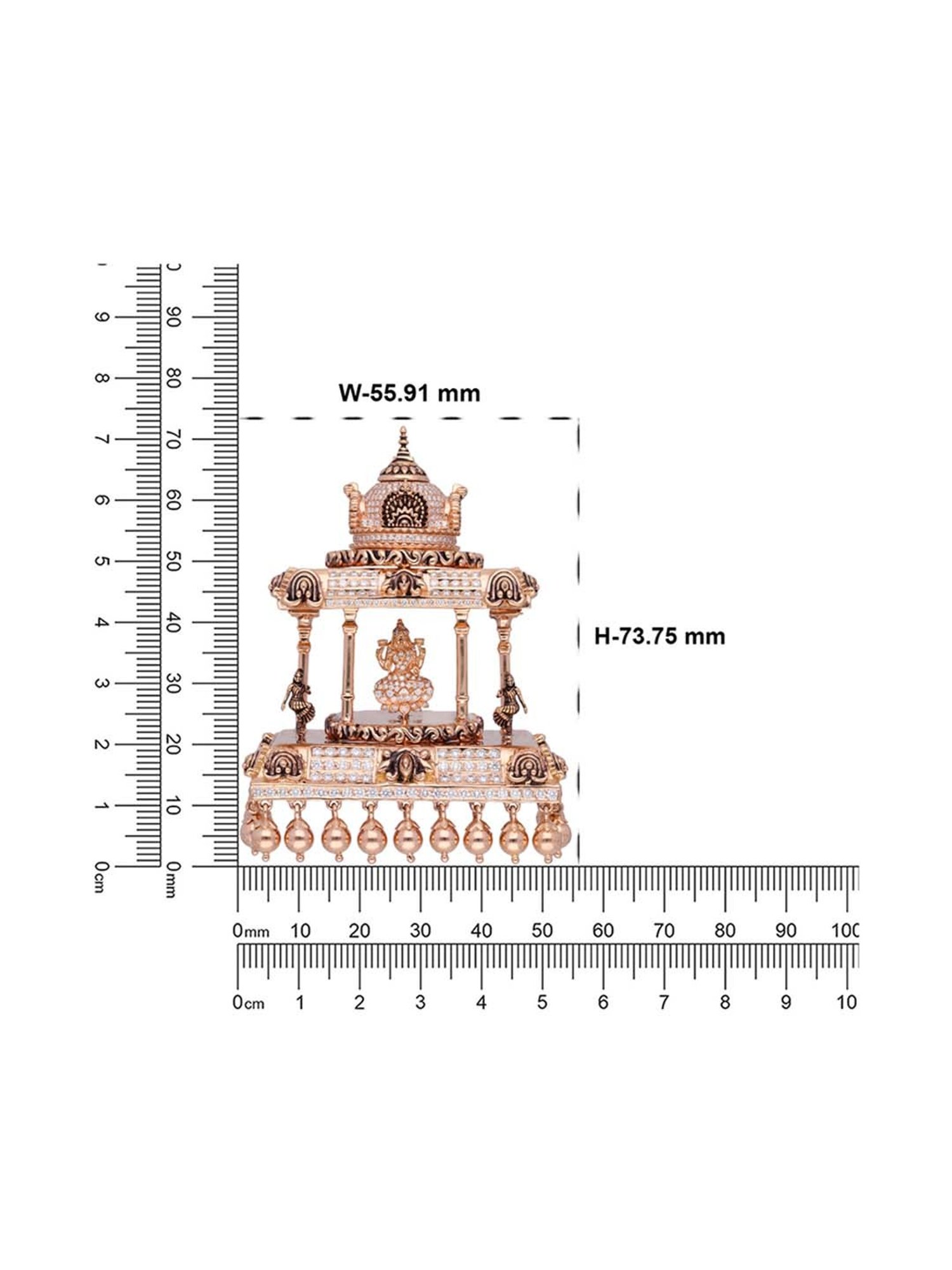 Joyalukkas 18k Gold & Diamond Pendant with Chain