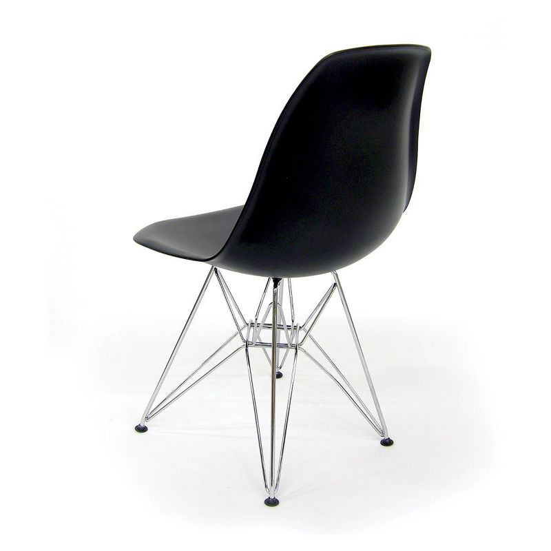 Set of 2 Paris Molded Plastic Chair Black - AEON