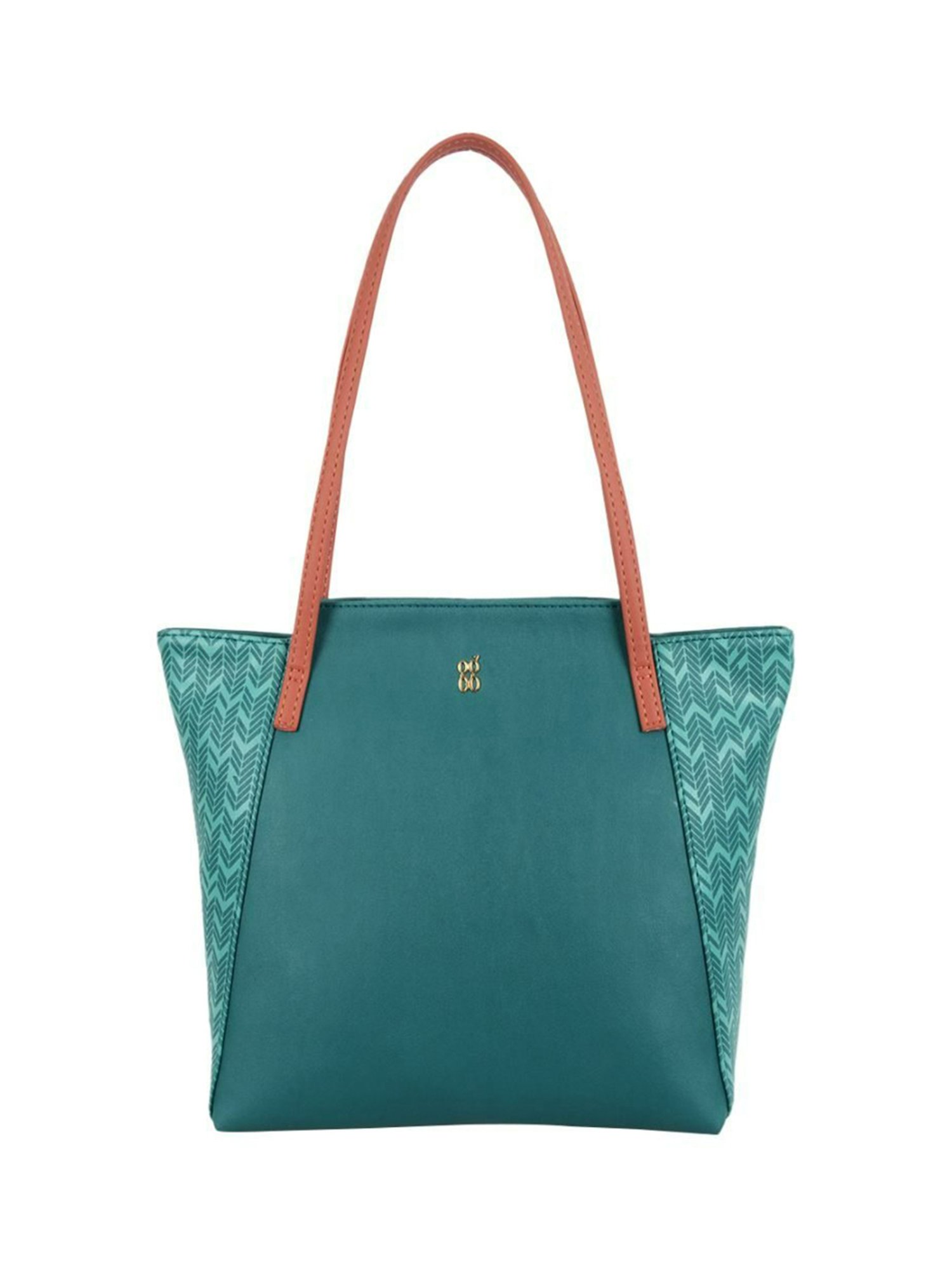 Call It Spring Black Combo Solid Large Tote Handbag