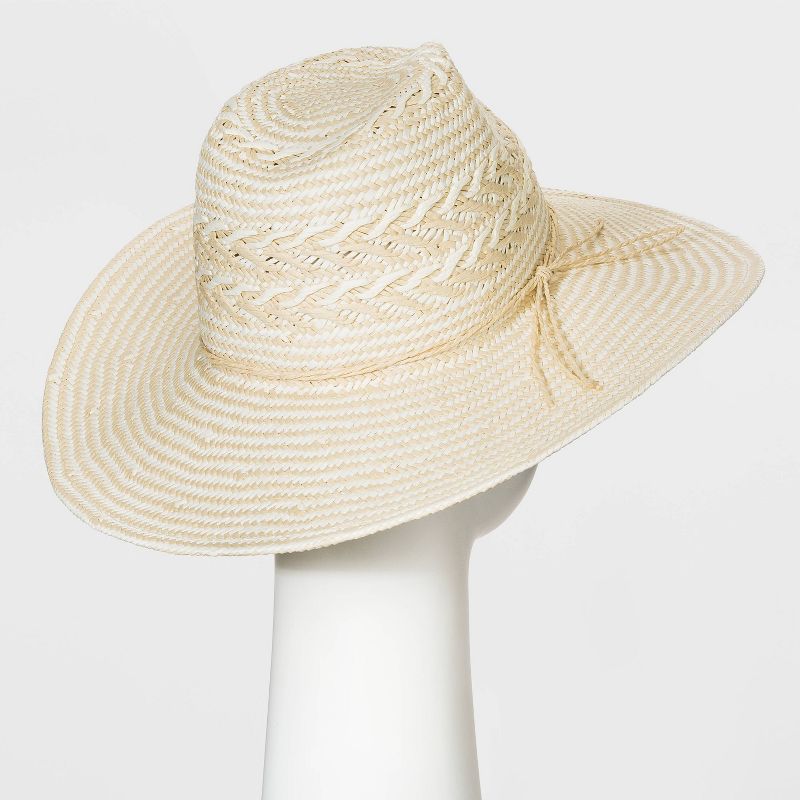 Women's Paper Straw Fedora Hat - Universal Thread™ Natural