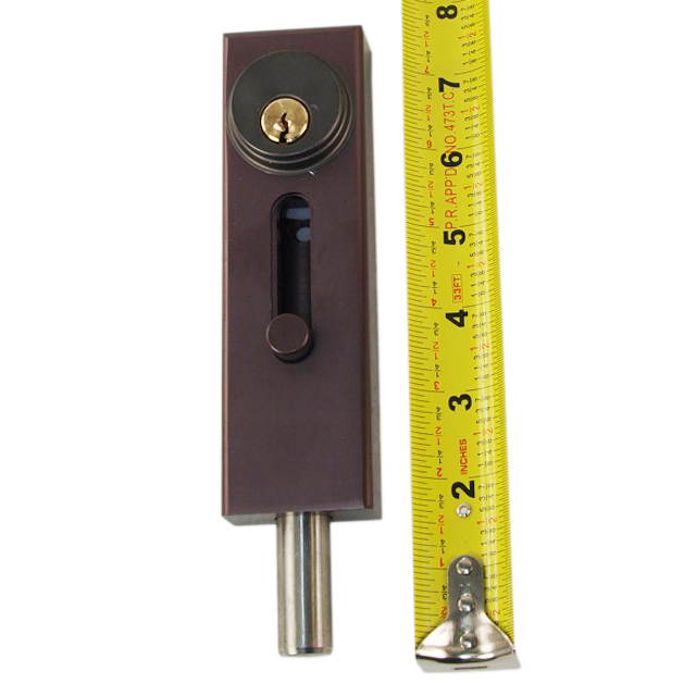 Progressive Hardware R1000 DU Duranodic Drop Bolt Lock for Revolving Doors and Other Applications