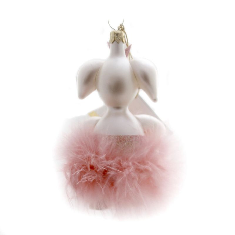 Italian Ornaments Mini Elephant Dancer Ornament Packaderm Pink Dance  -  Tree Ornaments