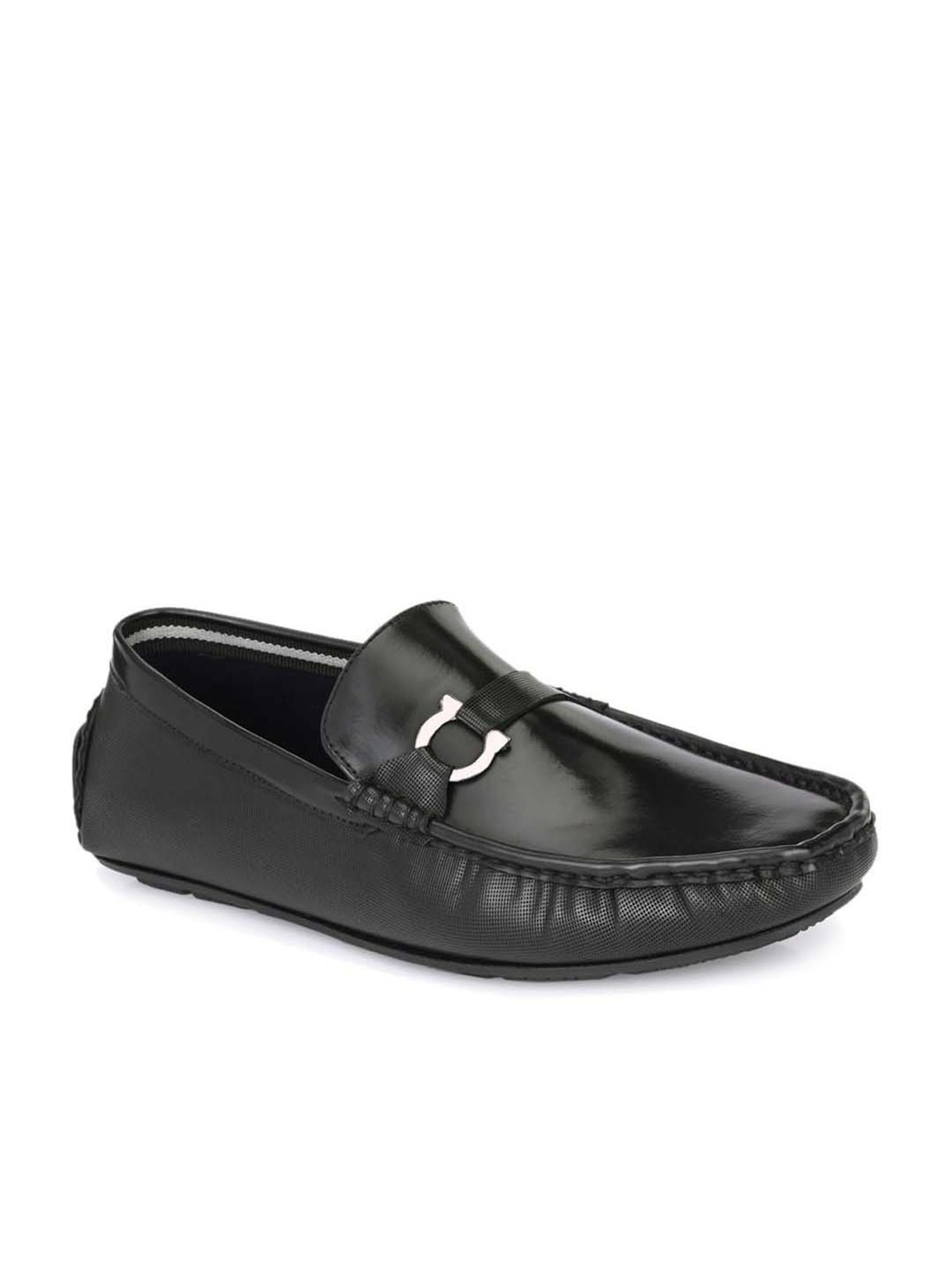 San Frissco Men's Black Casual Loafers
