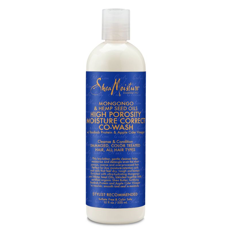 SheaMoisture Mongongo & Hemp Seed Oils High Porosity Moisture-Seal Co-Wash - 12 fl oz