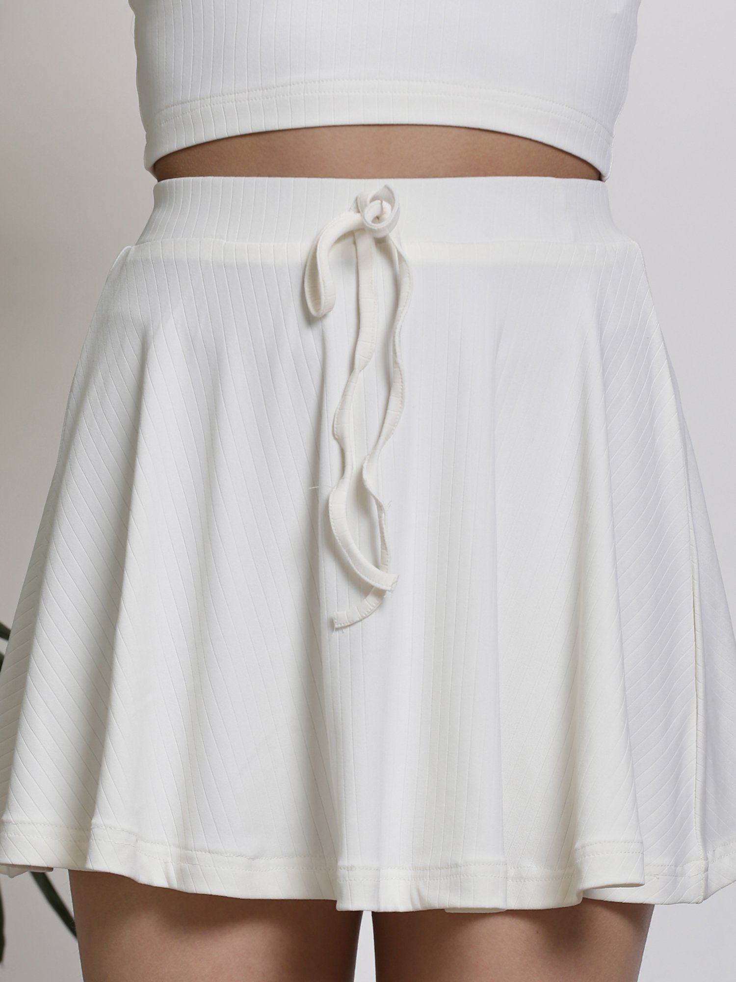 Sera Off White Mini Skirt