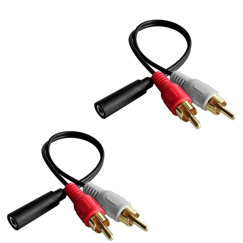 2Male to 2Male RCA Audio Cable 15Feet 10Pack