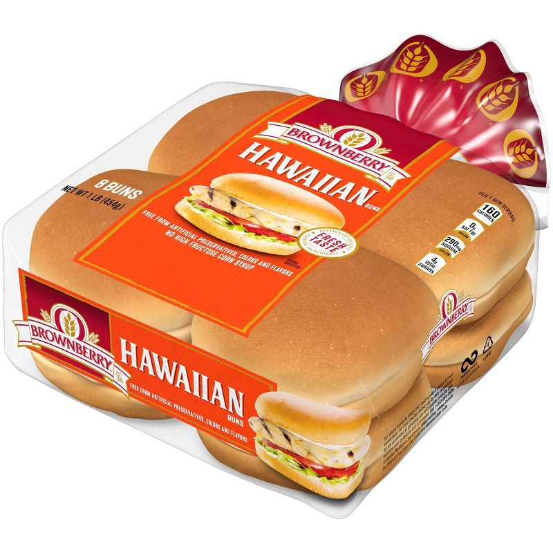 Brownerry Sweet Hawaiian Buns - 15oz