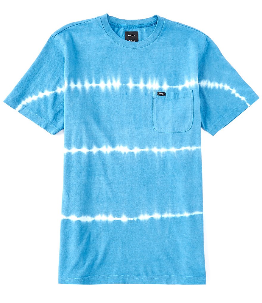 RVCA Manice Tie-Dye Stripe Print Short-Sleeve Knit T-Shirt