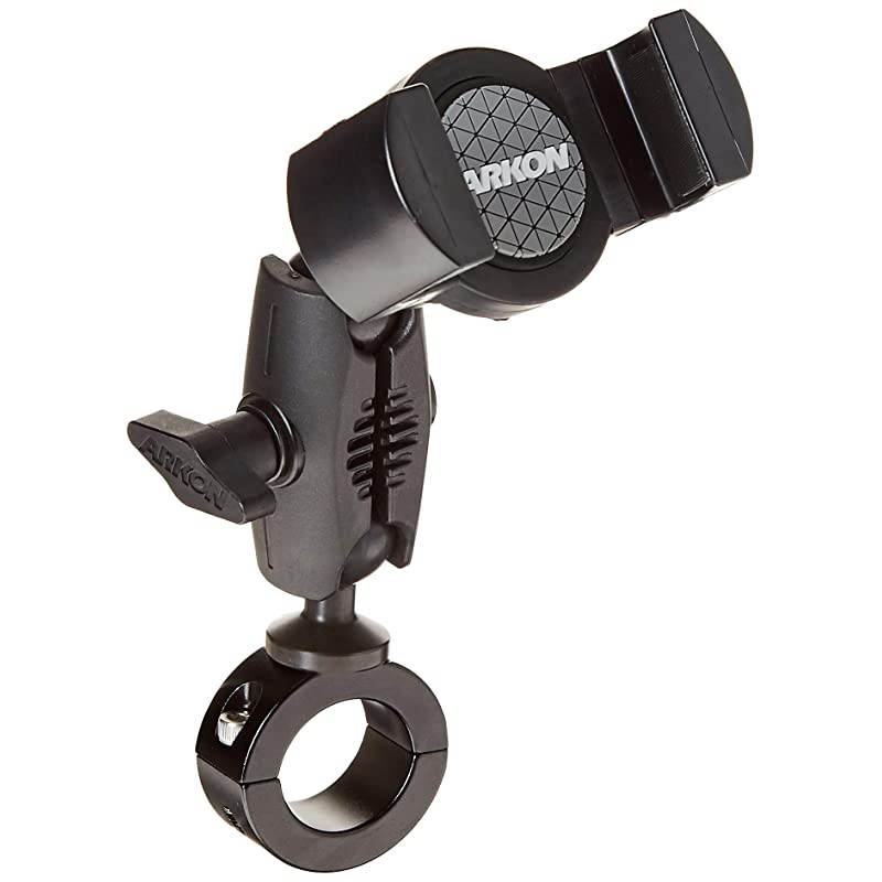 RoadVise XL 25mm Robust Aluminum Motorcycle Handlebar Phone and Midsize Tablet Mount Black Retail