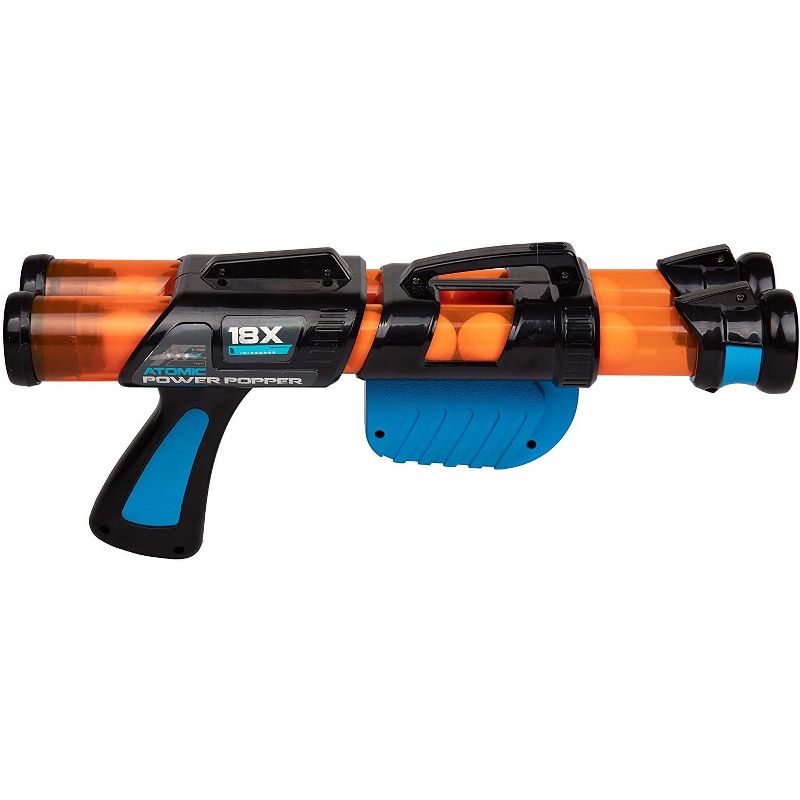 Hog Wild Atomic Power Popper Double Barrel Toy, Shoots Foam Balls!