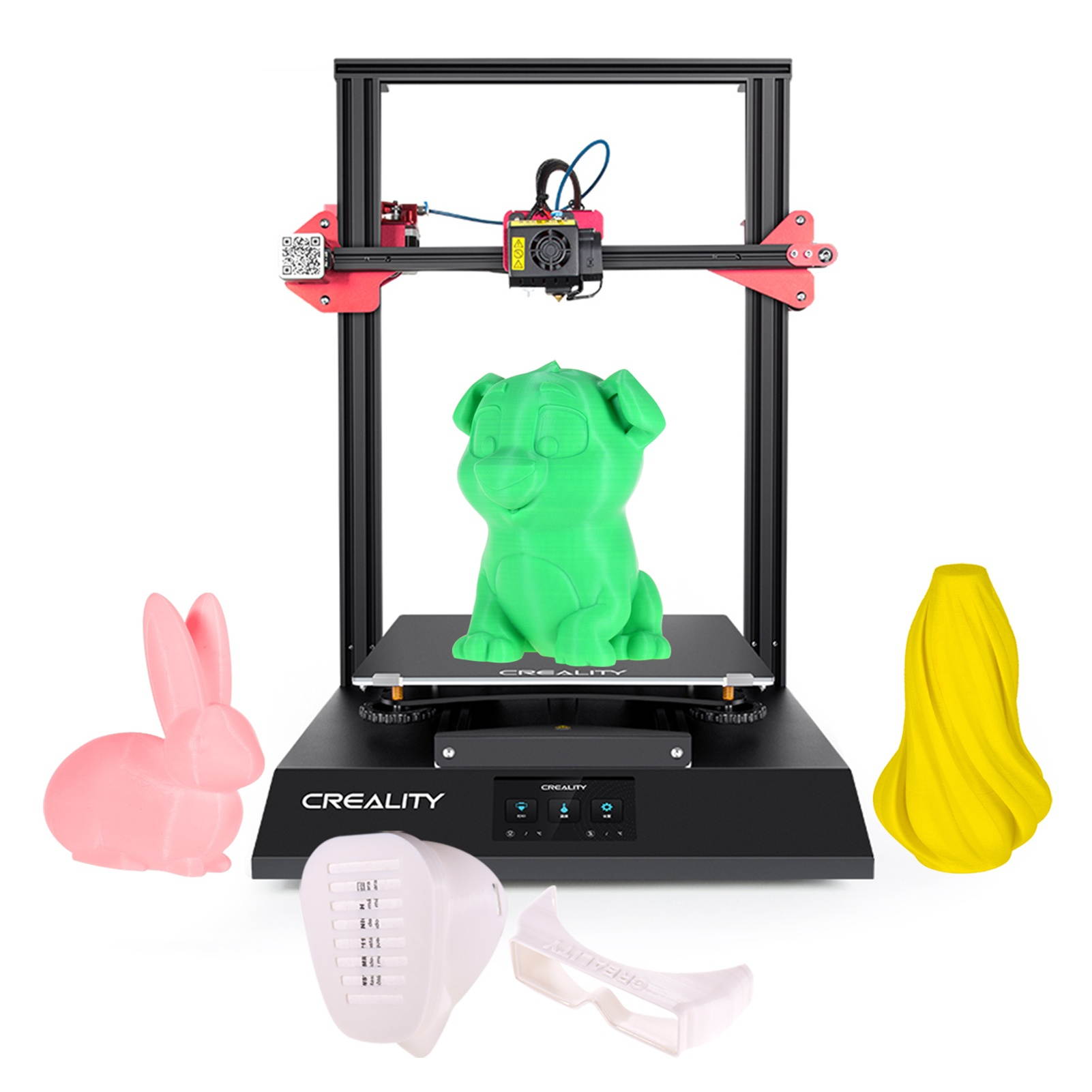 CREALITY CR-10S Pro V2 Upgraded High Precision 3D Printer DIY Kit Large Printing Size 300*300*400mm with Full Color Digital Touchscreen with TF Card PLA Sample Filament 200g Support Auto Leveling