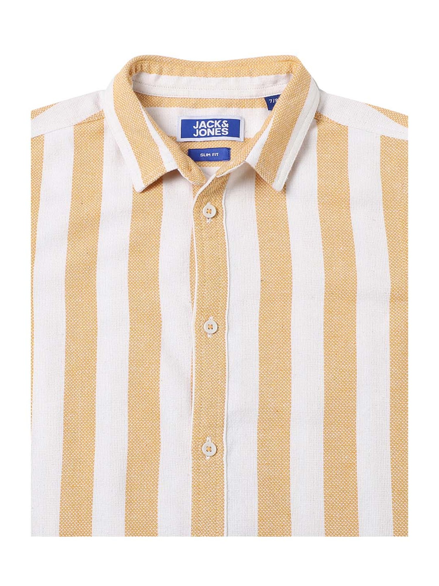 Jack & Jones Junior Boys Sunflower Cotton Striped Shirt