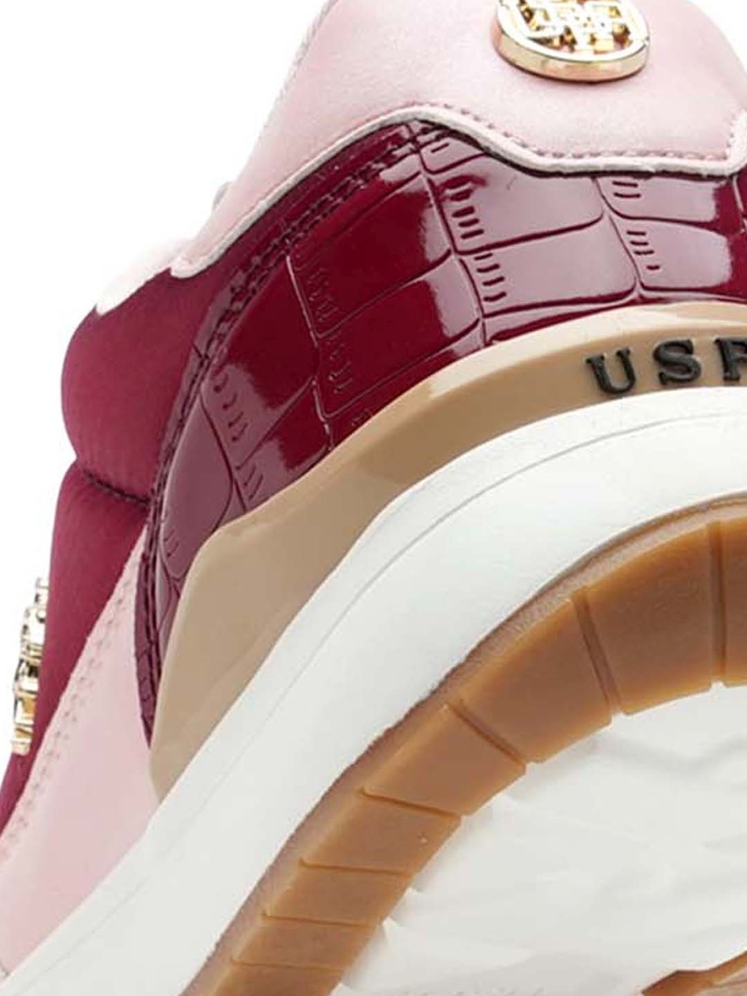 U.S. Polo Assn. Women's Maroon Running Shoes