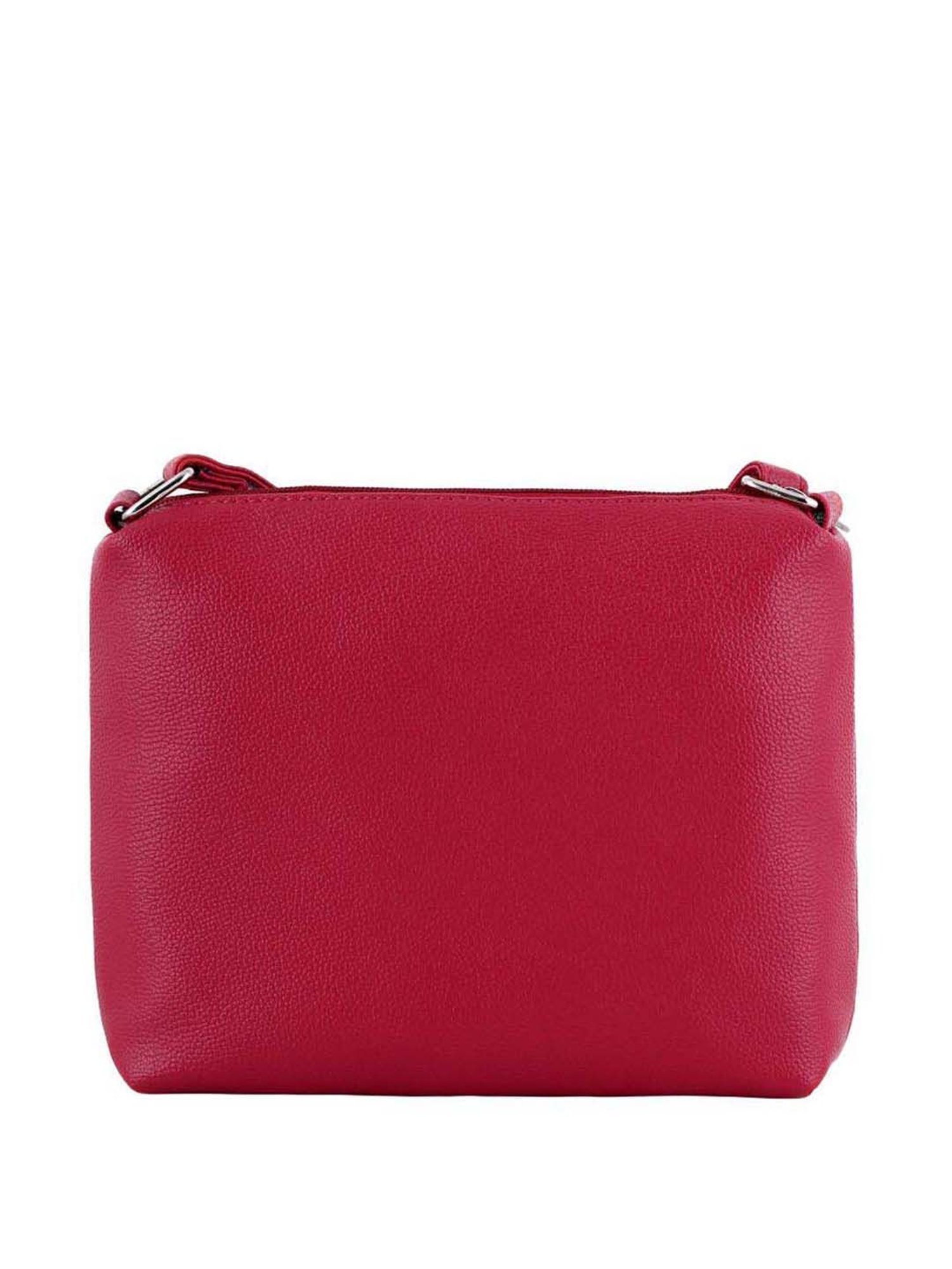 Toteteca Bow Pink Solid Medium Sling Handbag