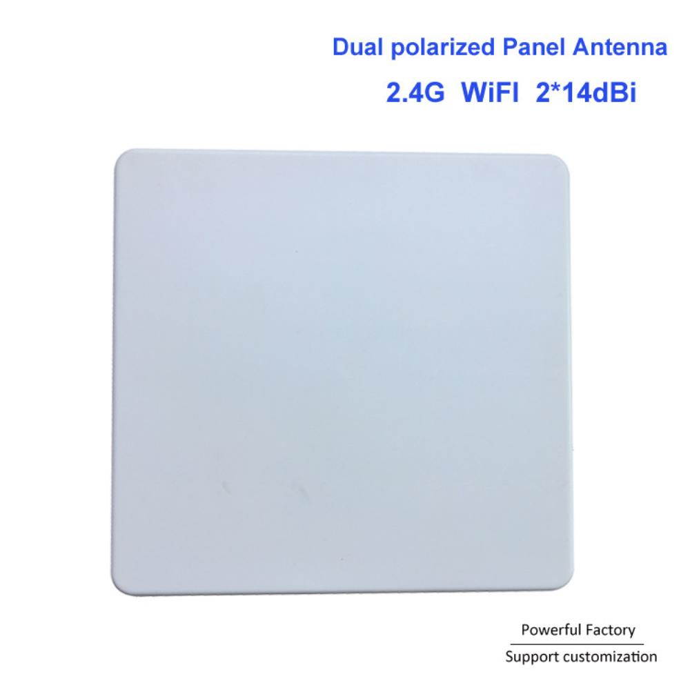 Directional Long distance dual polarized 14dbi external panel antenna 2.4g wifi antenna 1pcs