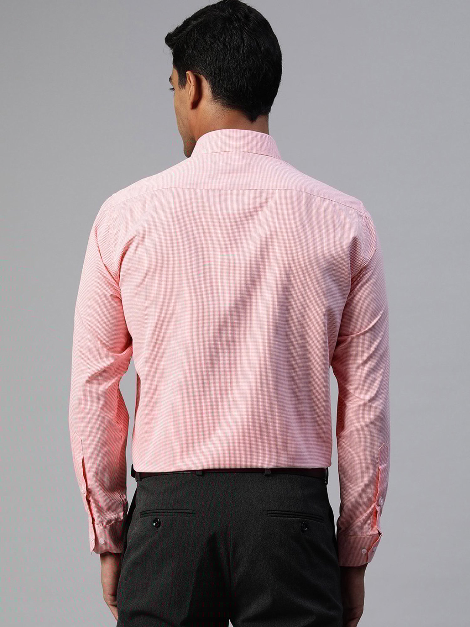 ManQ Red Regular Fit Check Shirt