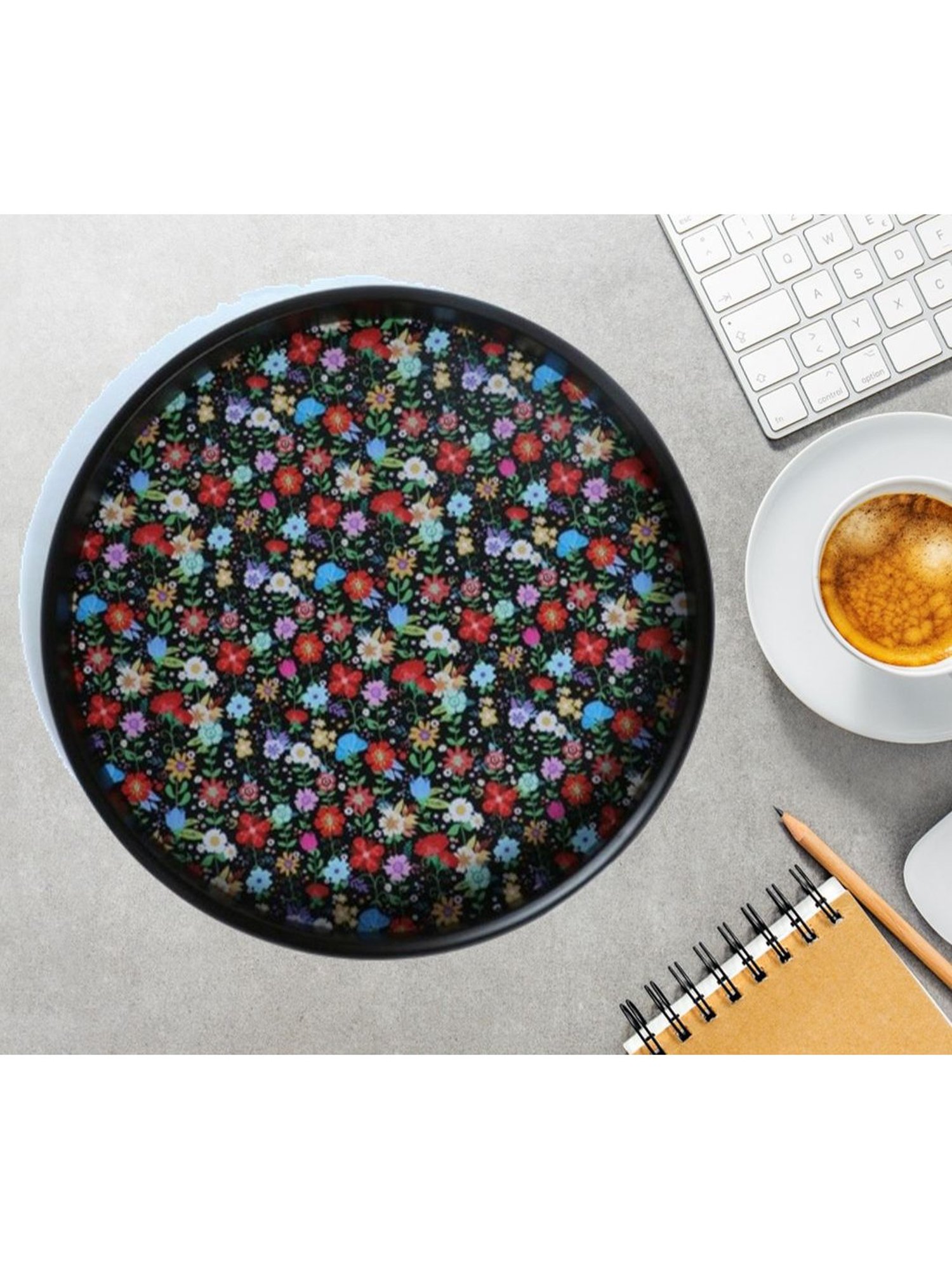 Karo Tapi Printed Multicolor Wood Small Tray