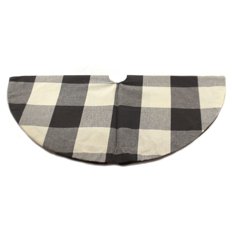 Christmas 24.0" Buffalo Check Med Tree Skirt Holiday Entertain  -  Tree Skirts