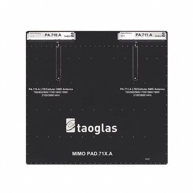 Taoglas PAD.71X.A  Reflection PA.710 & PA.711 SMT Antennas on EVB