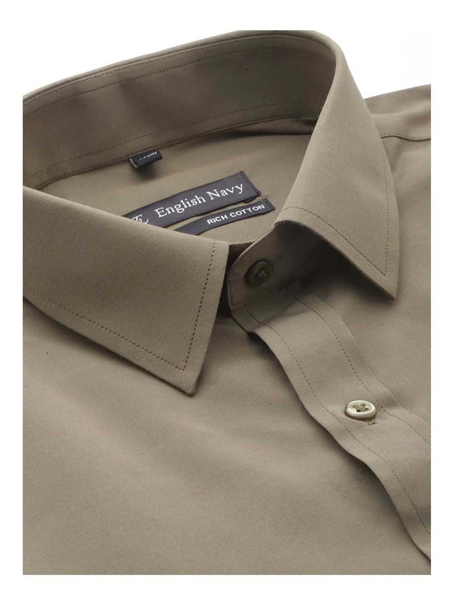 English Navy Olive Short Sleeves Shirt
