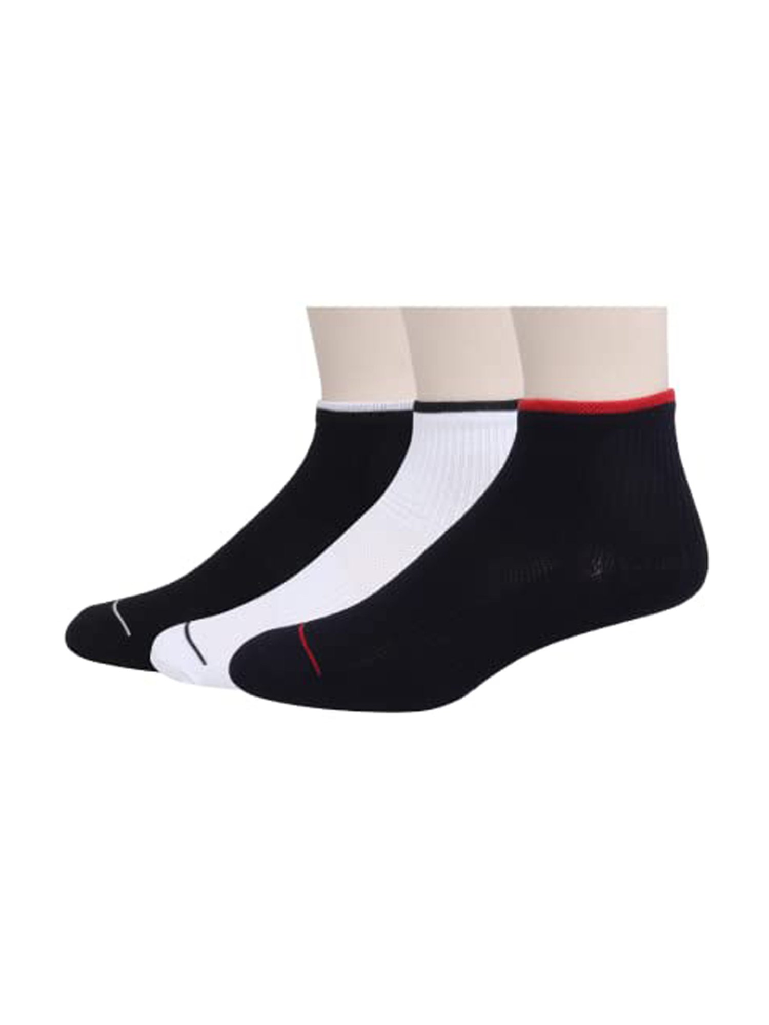 Sokker Multicolor Cotton Solid Socks - Set of 3