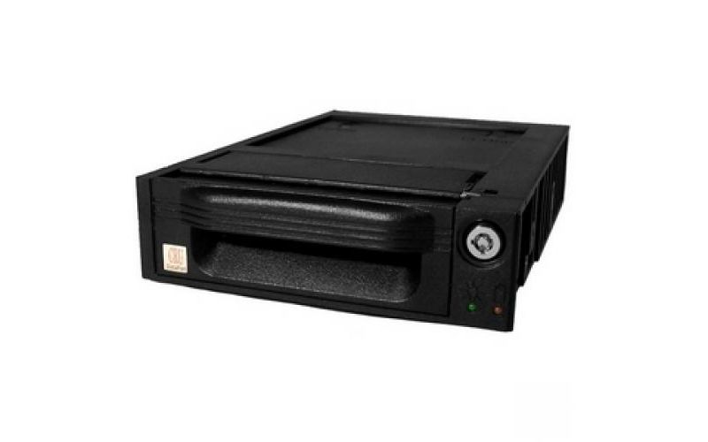 CRU DataPort 3 Removable Hard Drive Enclosure - 1 x 3.5" - 1/3H Internal - Internal - Black