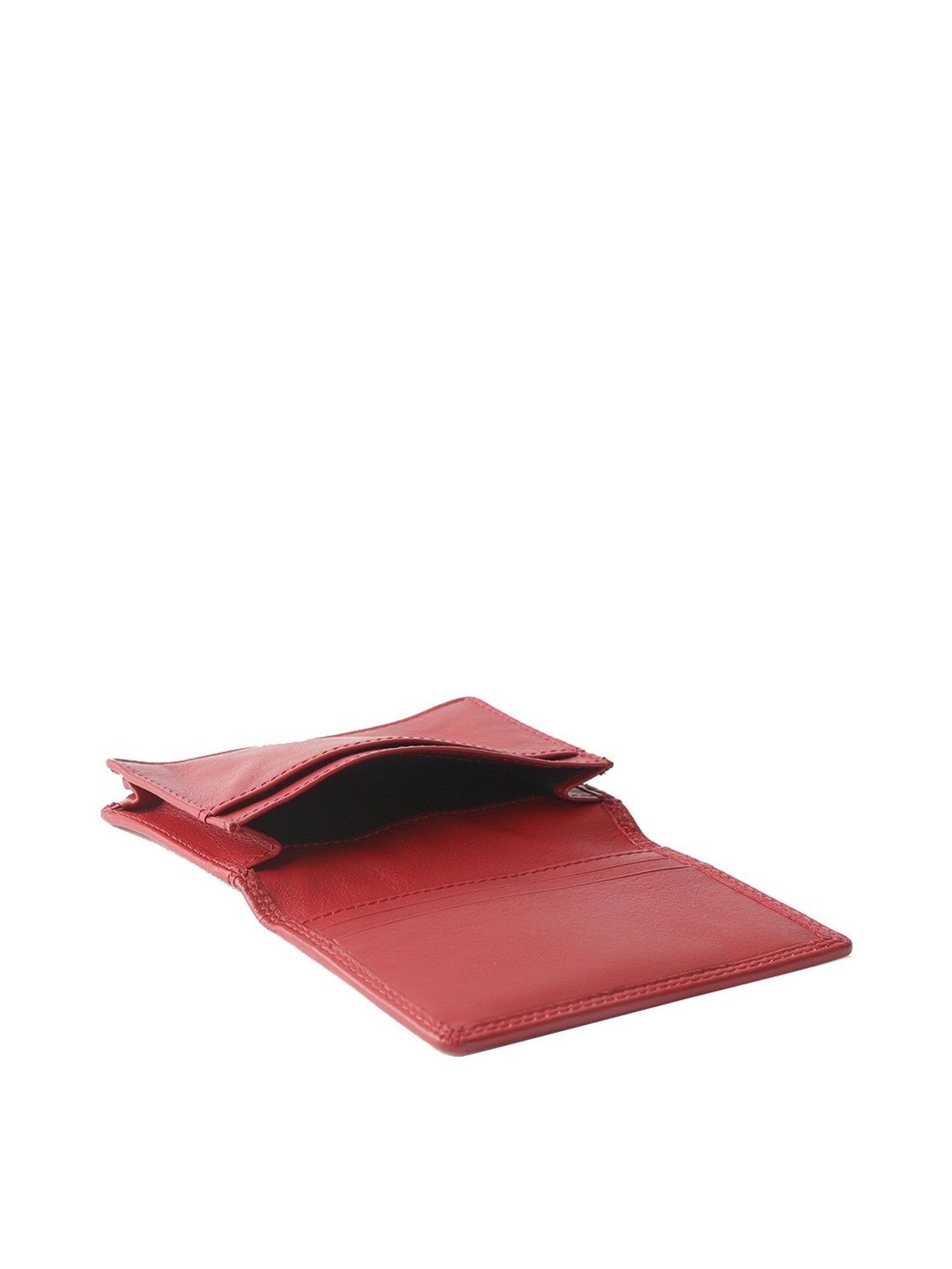 Brown Bear Red Casual Leather Rfid Card Holder for Men