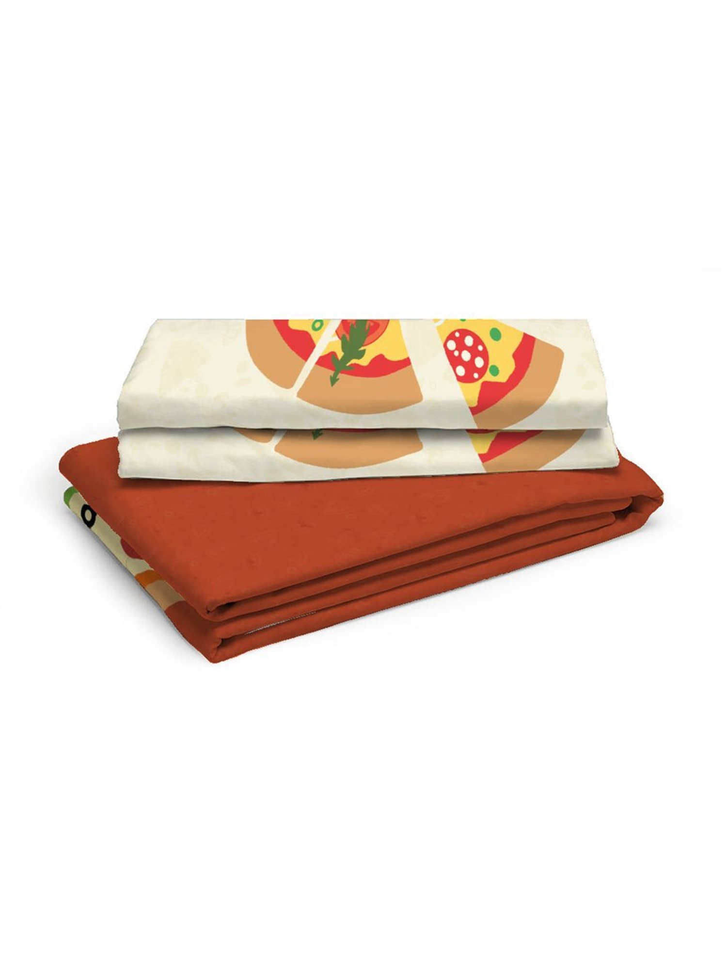 Boutique Living Rock & Room Geometric Brown 210 TC Cotton Single Bed Sheet with 1 Pillow Cover