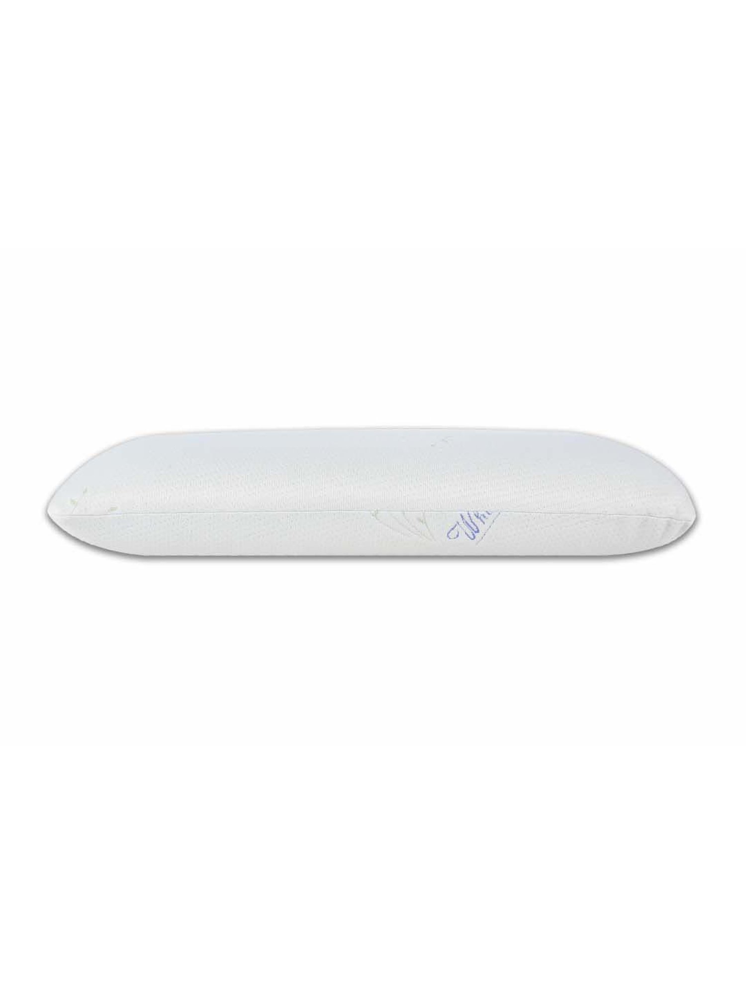 The White Willow White Stitched Memory Foam Pillow with Cover - Set of 1