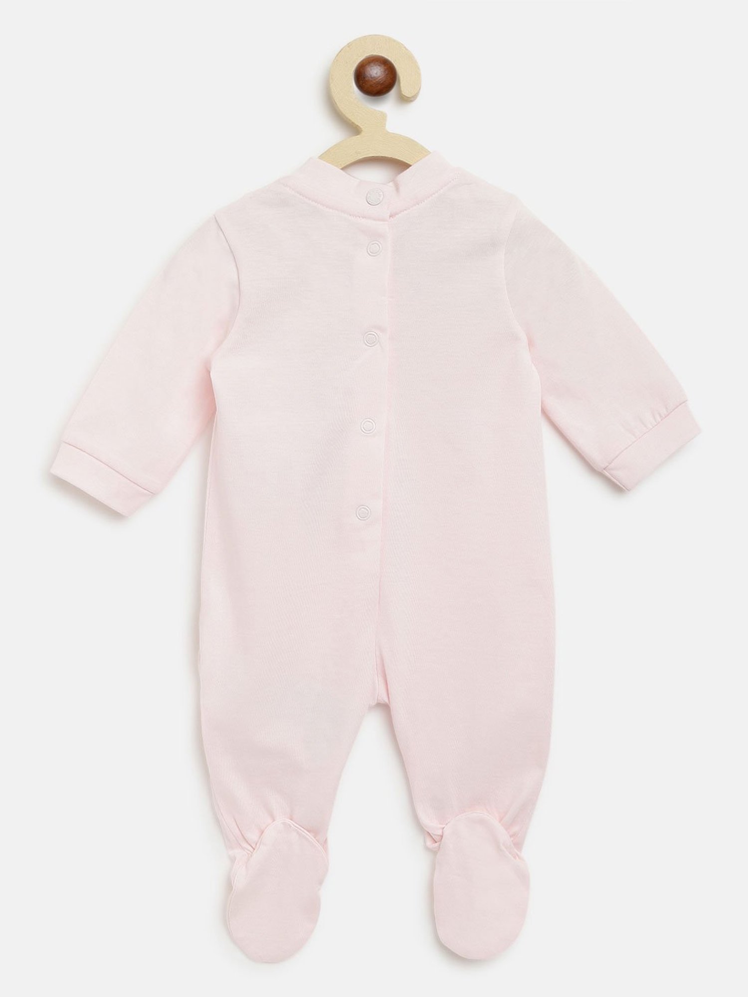 Chicco Kids Light Pink Printed Bodysuit, Bib with Hat Gift Set