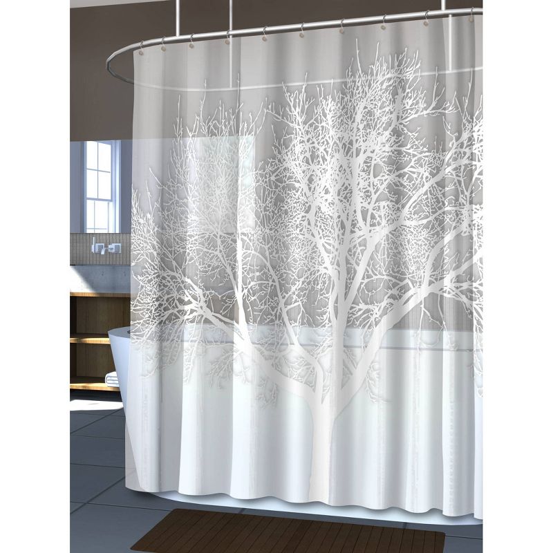 Tree EVA Shower Curtain - Pearl