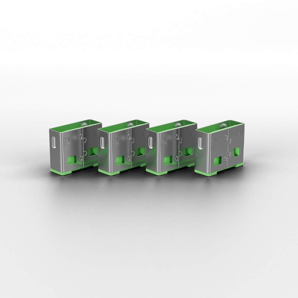 Lindy USB Port Blocker - Pack of 10 - Green 40461