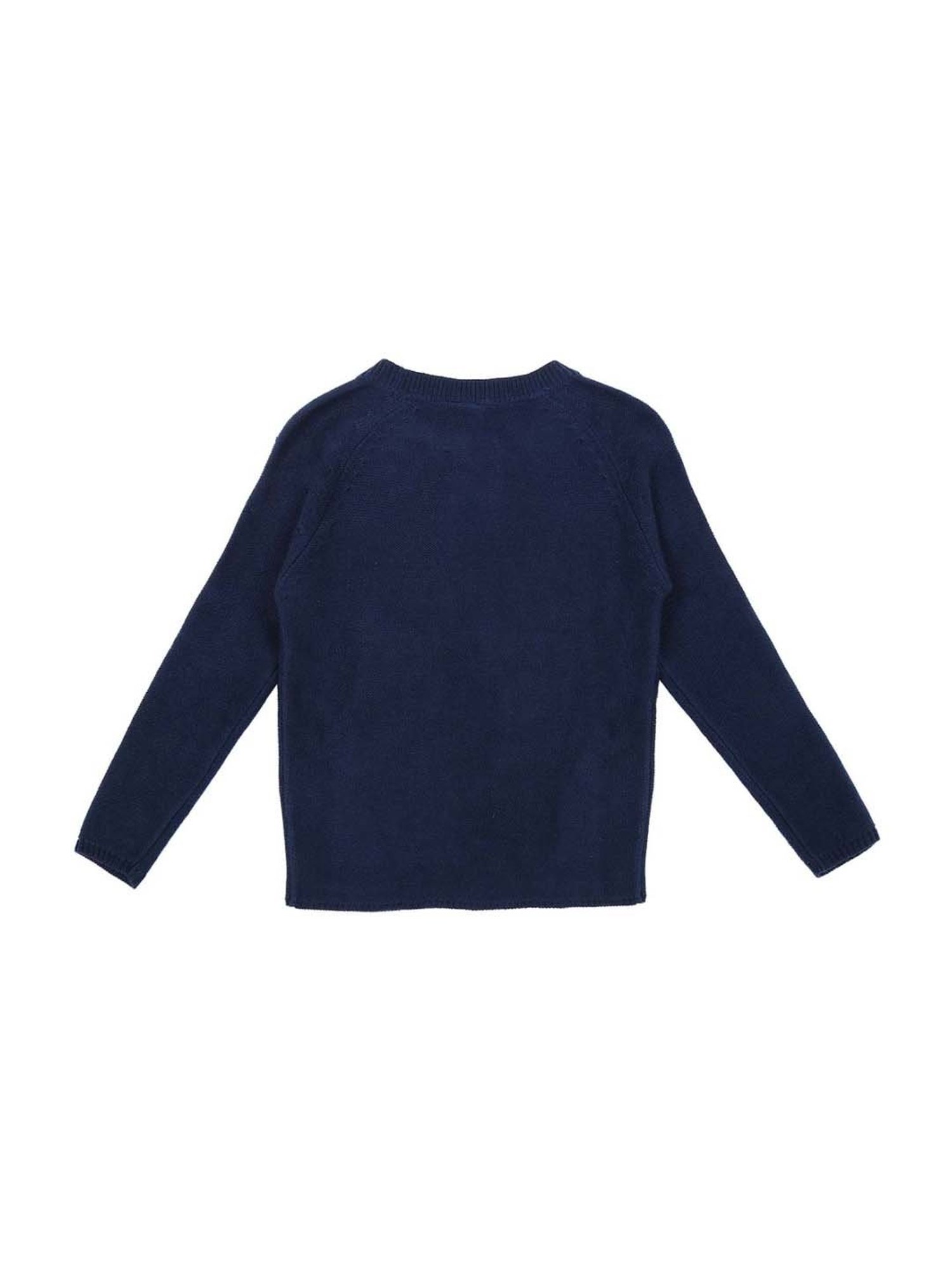 Gini & Jony Kids Navy Applique Sweater