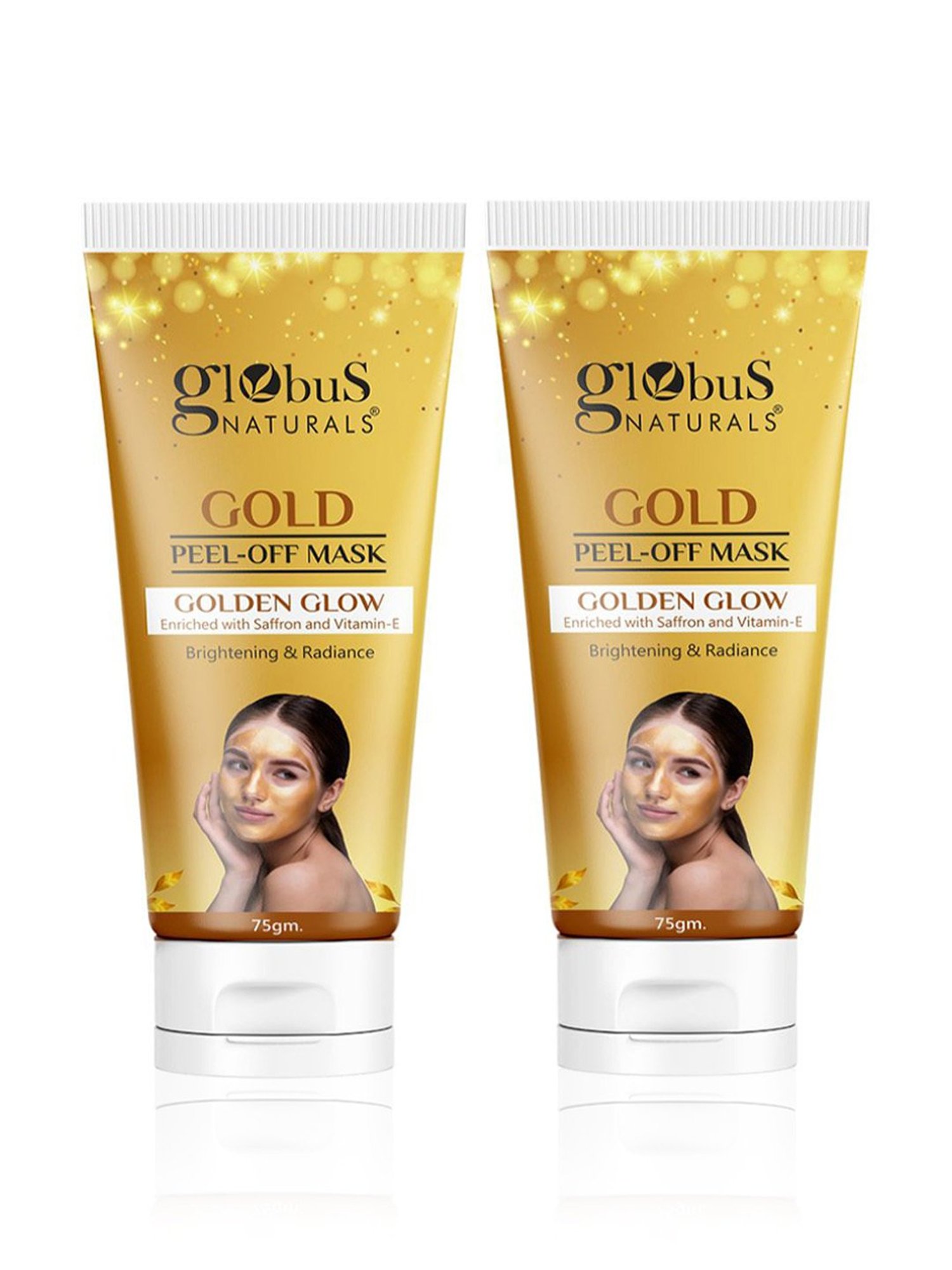 Globus Naturals Gold Peel-Off Mask - Pack of 2