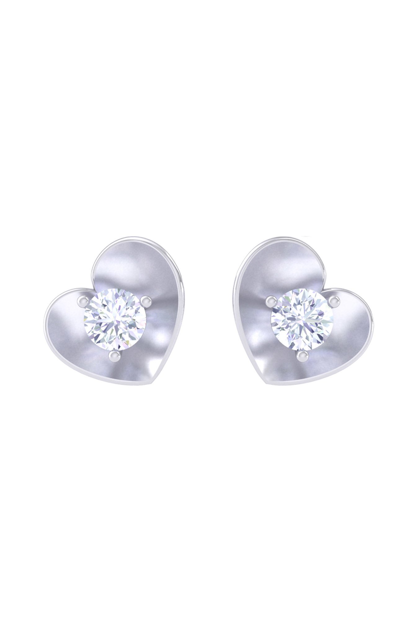 Clara Big Heart 92.5 Sterling Silver Earrings