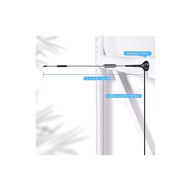 4G LTE 7dBi Magnetic Base SMA Male Antenna Compatible with 4G LTE Wireless Mobile Router Cellular Gateway Modem Home Phone Hotspot Mobile Cell Phone Signal Booster Repeater Cellular Amplifier