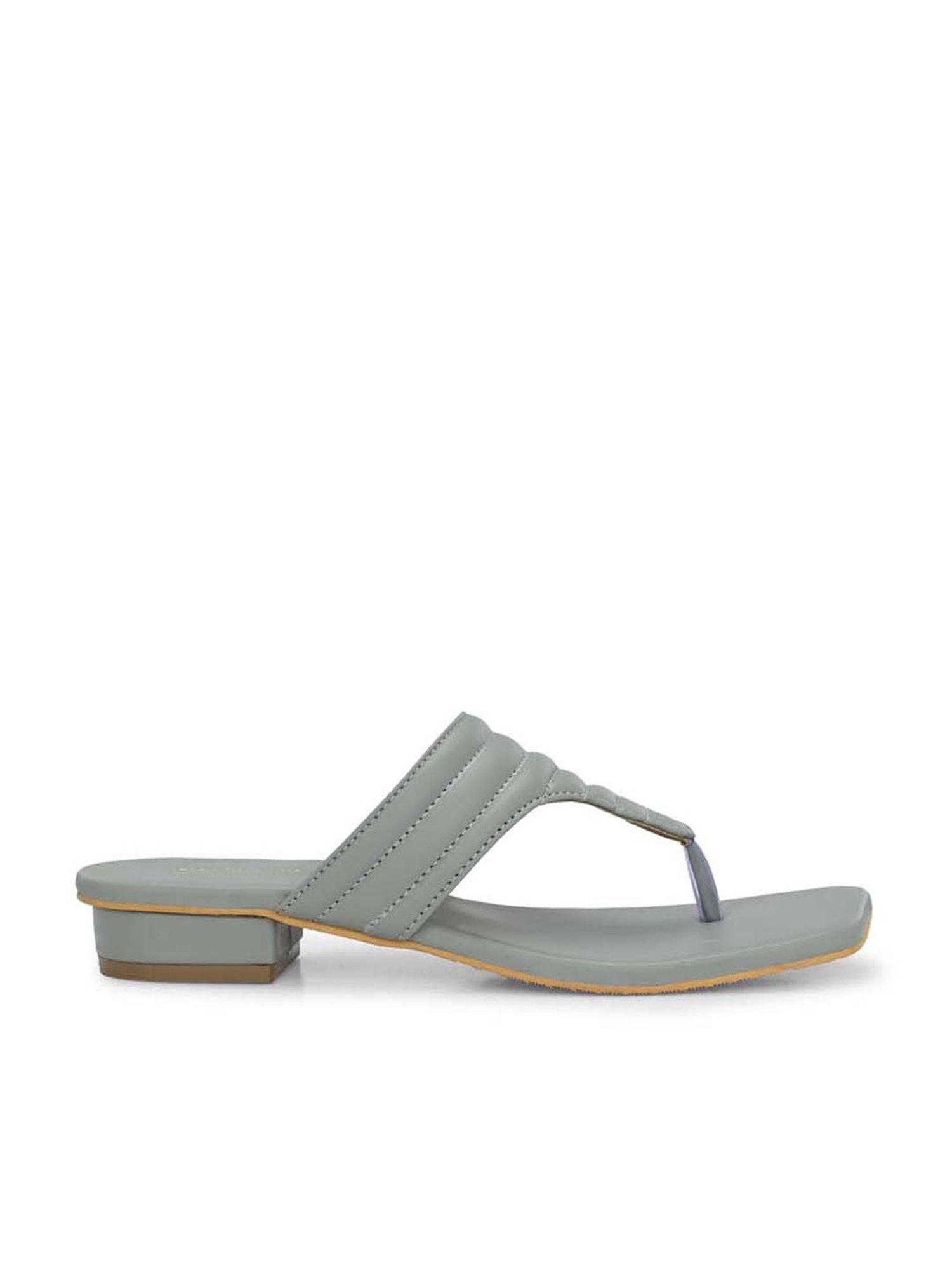 Clog London Women's Grey Thong Sandals