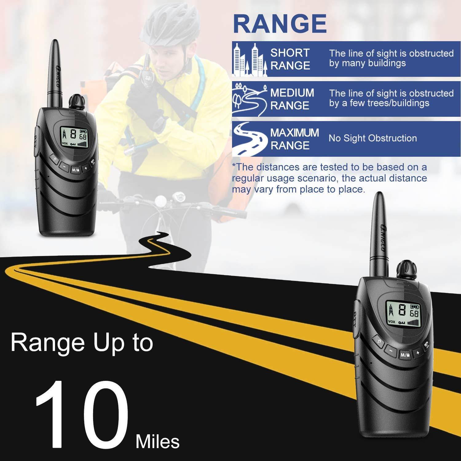 Rechargeable Walkie Talkies for Adults, 22 Channel FRS Long Range Walkie Talkie Two Way Radio with 1500mAh Rechargeable Li-ion Battery for Adult Outdoor, Business, Camping, Cruising