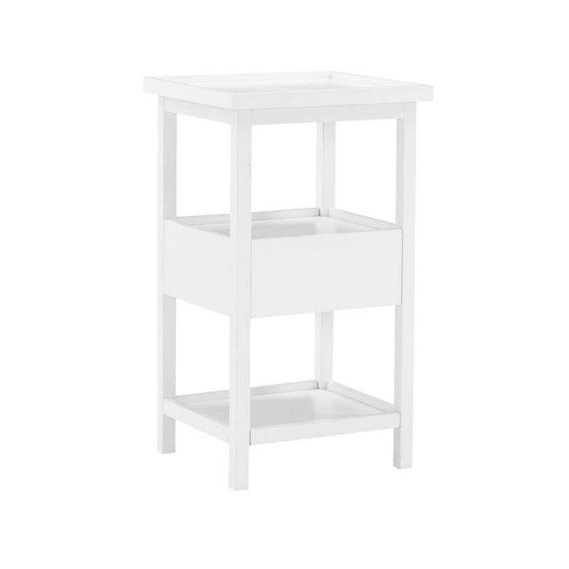 Largo Side Table with Expandable Top White - Powell Company