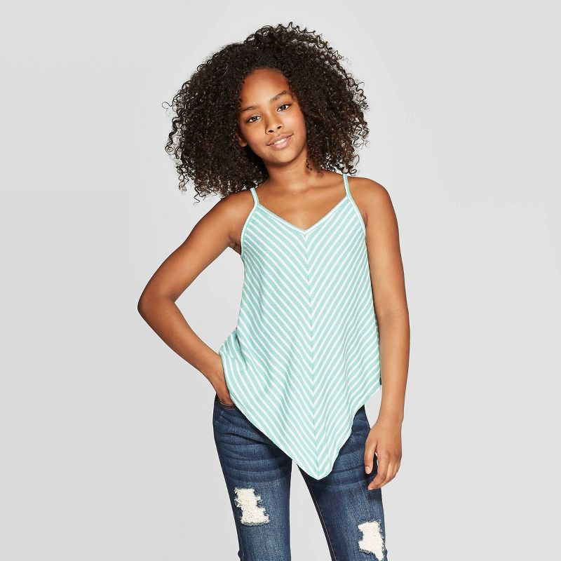 Girls' Swing Tank Top - art class™ Blue XS (4-5)