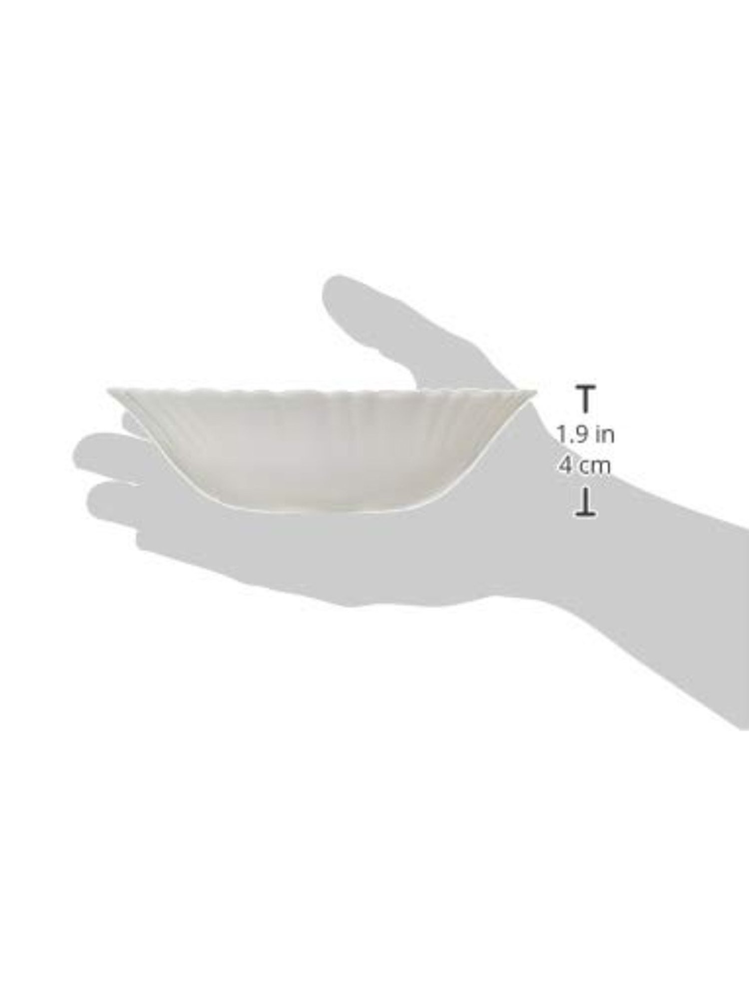 Larah by Borosil White Opalware Bowl - Set of 2