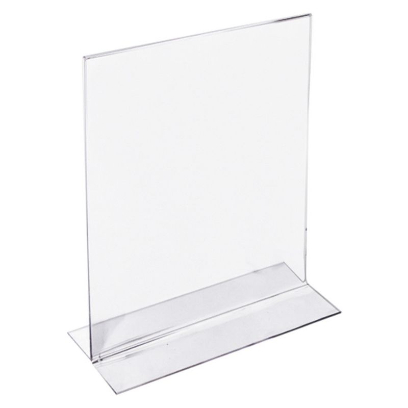 Azar 4" x 6" Double-Foot Acrylic Sign Holder 10ct